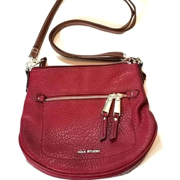 Max Studio Handbags - 1 DAY SALE Max Studio Burgundy Convertible style bag